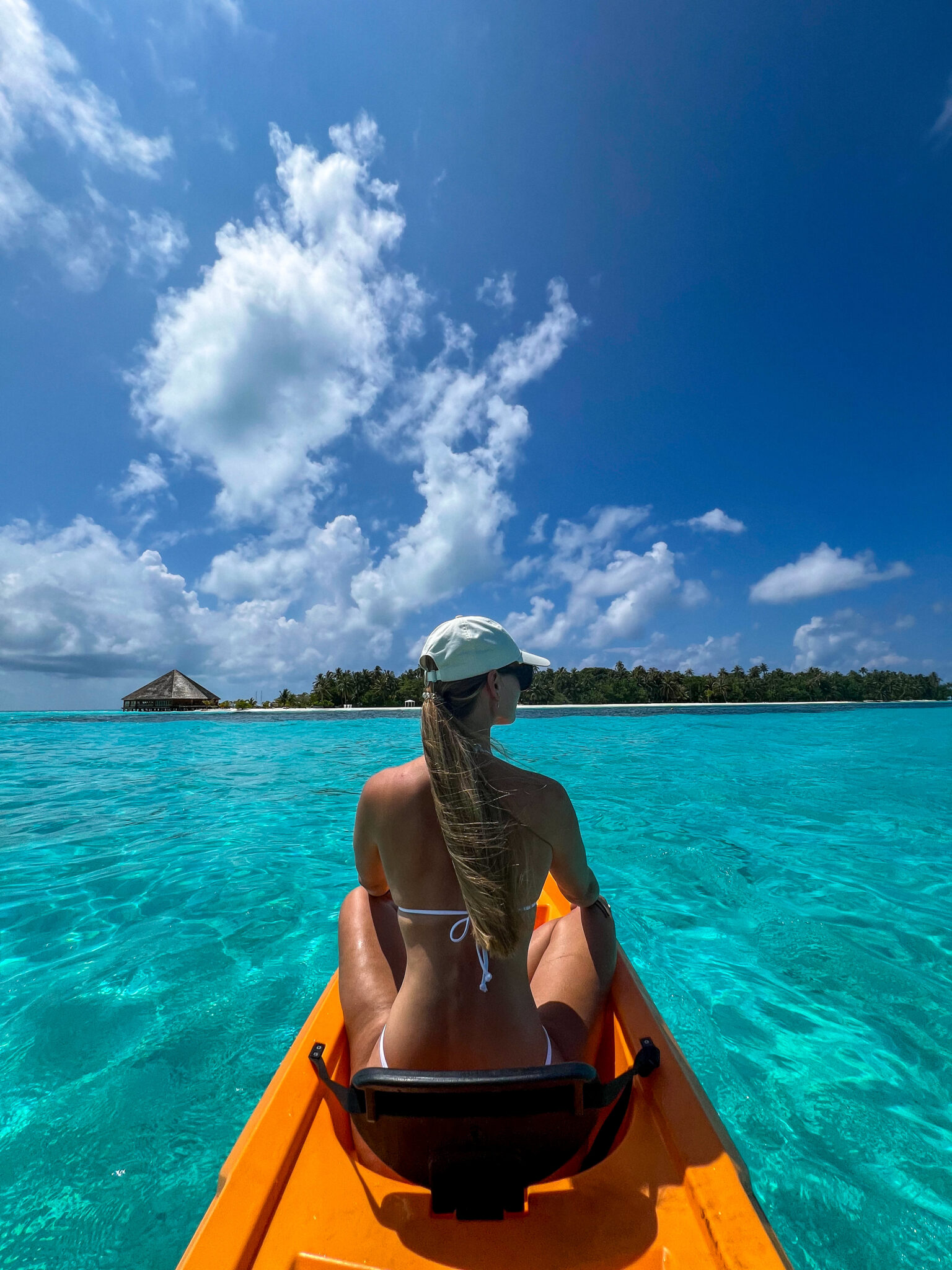 Canoeing in the Maldives